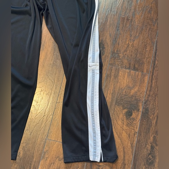 Nike Track Pants Mens X-Large Vintage Y2K Black White Stripe Loose Relaxed Baggy - Picture 2 of 14